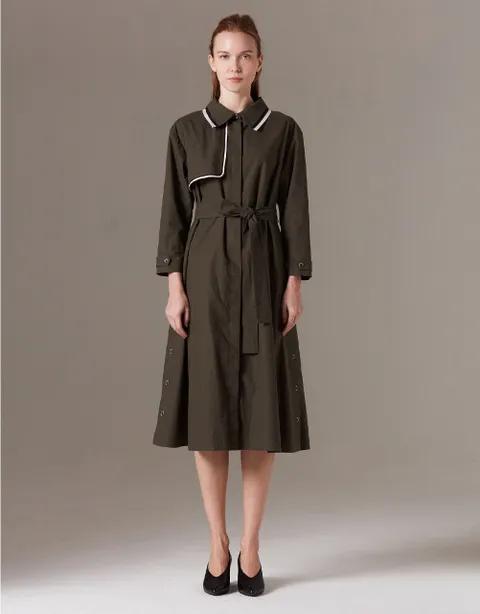 [현대백화점] [손정완] 트렌치 카라 드레스 ZDO3131050