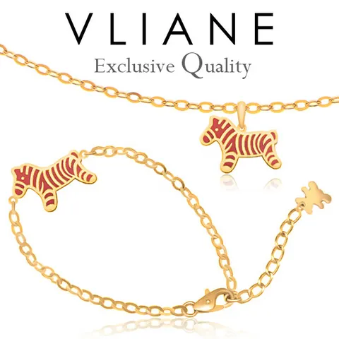 [브리앙] 18K 얼룩말 아기 세트 (미아방지)