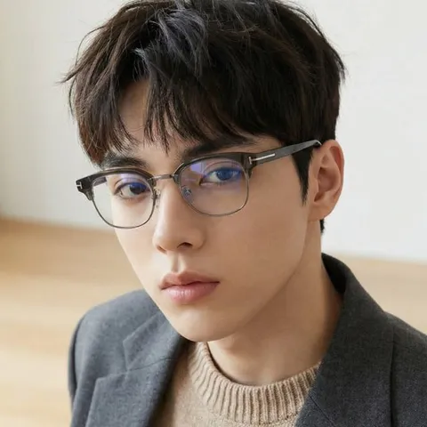 톰포드 안경테 TF6017KB 057 블루라이트차단 성훈 안경 명품 하금테 패션 아시안핏