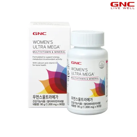 [비밀상점] GNC 우먼스울트라메가 멀티비타민 앤 미네랄 (90정)45일분 +할인쿠폰