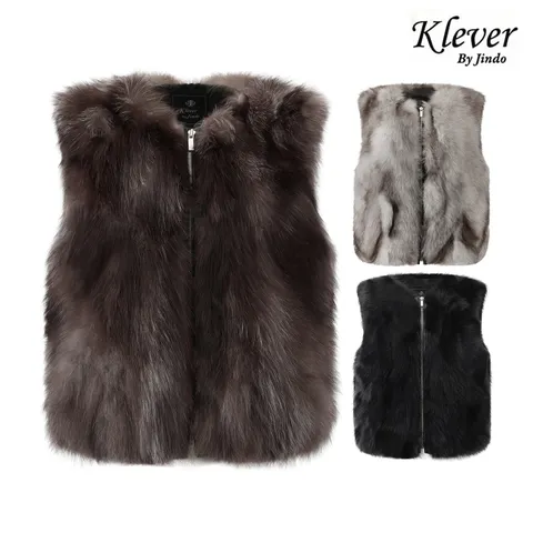 [진도 Klever] 럭셔리 내추럴 폭스 베스트(K9W2BV25) +할인쿠폰