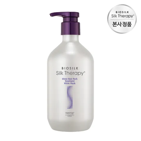 실크테라피 샤인 헤어팩 트리트먼트 화이트 머스크 500ml +할인쿠폰