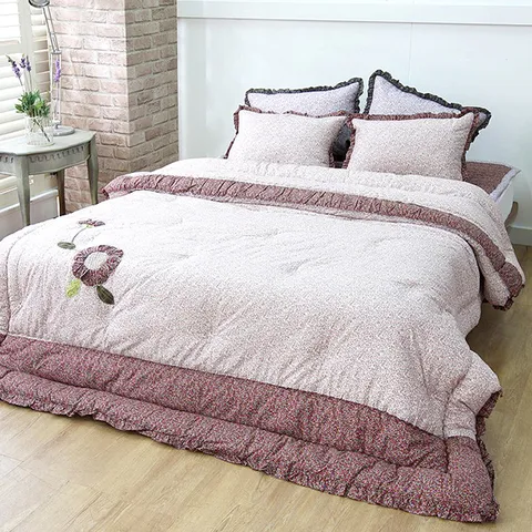 매직크린 허브 광목 차렵이불세트 Q사이즈 브라운 +할인쿠폰