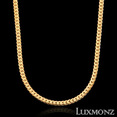 [방송수량 수급불가 극소량] 룩스몬즈 18K 뉴오메가 볼륨체인 목걸이 +(사은품) 24K 코인