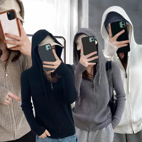 후드집업 후드티 굵은골지 골지 l