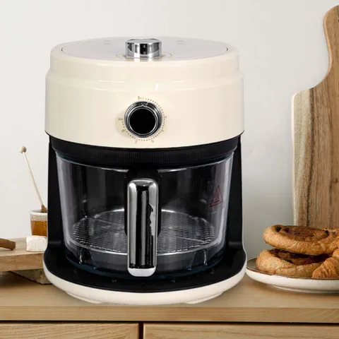 유리에어프라이어 3.5L SAF95 미니 소형 에어후라이기 글라스 에어프라이기