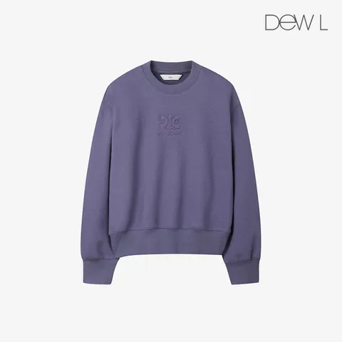 [듀엘] 로고 자수 맨투맨 VO_L254MSM031