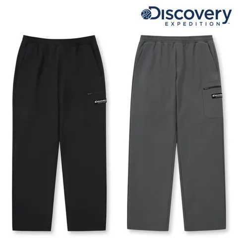 [현대백화점] 디스커버리 (DMTP73046) 2024 F/W 남성 마이크로 플리스 본딩 트레이닝 스트링 팬츠 +할인쿠폰