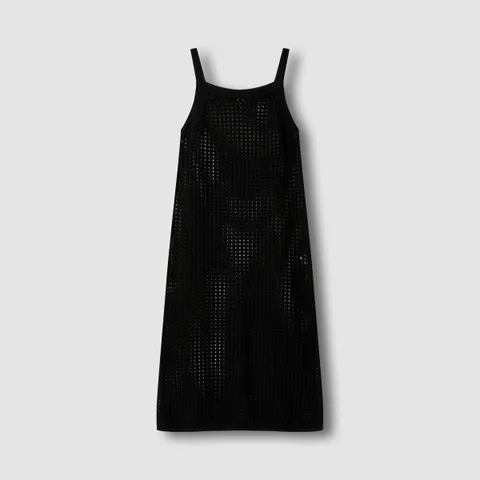 [JAJU/자주] 여 크로쉐 레이어드 원피스_블랙