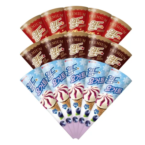 월드콘 북중미 이벤트 애플파이x5+초코브라우니x5+요거트저당x5