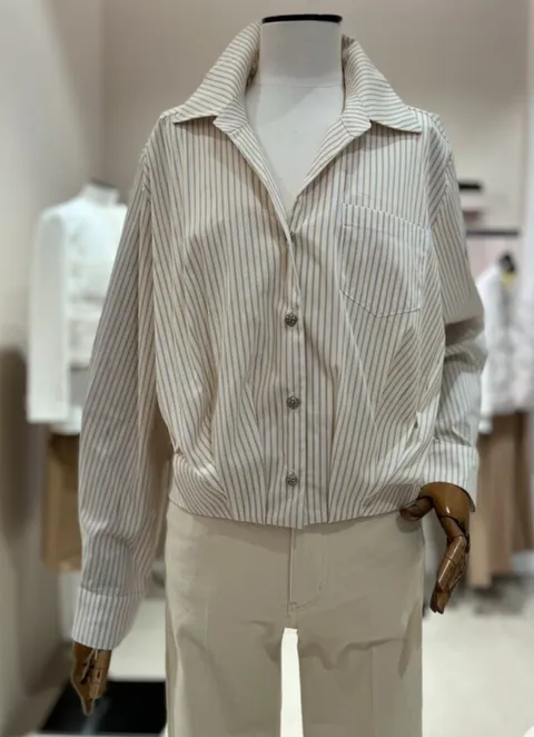 [현대백화점] (비밀상점)[아이잗컬렉션] 블루종 셔츠 블라우스(CP3E0BL041) +할인쿠폰