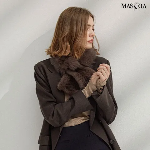 마스케라 아니타(Anita) 리얼 밍크 머플러 1종 +무이자3개월