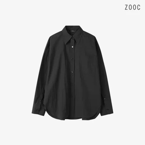 [ZOOC] 오버사이즈 투웨이 셔츠 BK_V263MSC904 +할인쿠폰