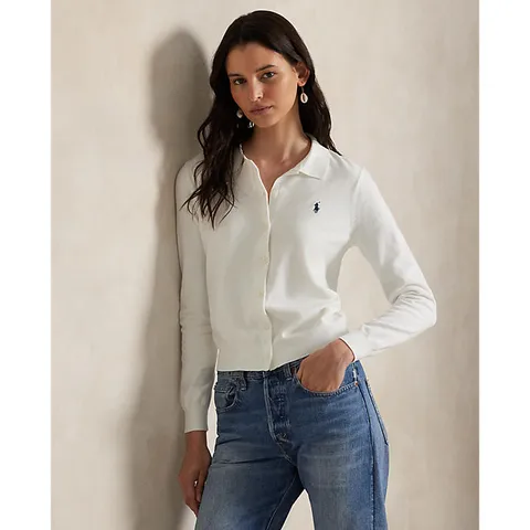 폴로 랄프 로렌 여성 폴로 칼라 버튼 카디건(WMPOSWENDW20438100) +할인쿠폰 + 최종 결제가 기준 15% 적립