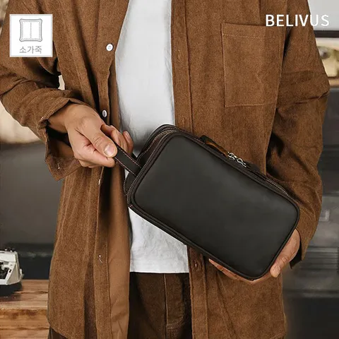 빌리버스 남자 패션 이태리 천연 소가죽 클러치백 BJI510 +할인쿠폰