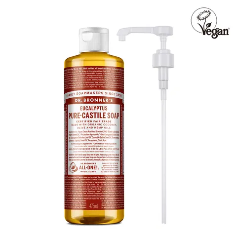 닥터브로너스 유칼립투스 퓨어 캐스틸 솝 475ml+전용펌프