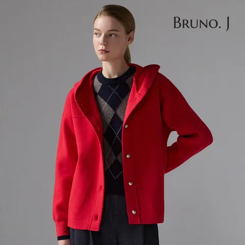 [론칭가 59900원][BrunoJ]브루노제이 소프트 보머 니트 자켓 1종 - 현대Hmall