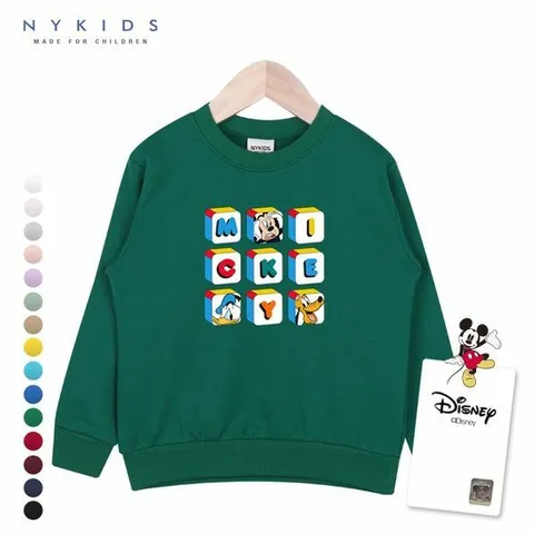 [보리보리/NY KIDS]디즈니 맨투맨(맨투맨z) G059 블럭 미키프렌즈