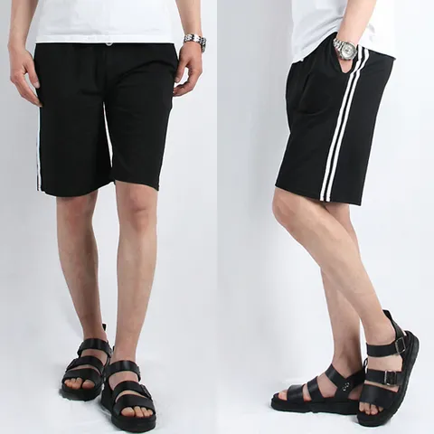 편안한 남성 5부 트레이닝 츄리닝 반바지 홈웨어