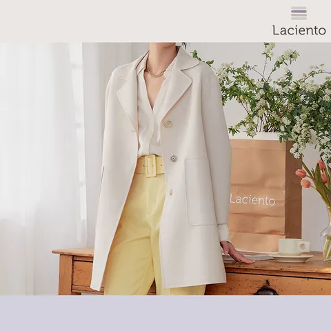 [런칭가 179000원] 라씨엔토 울 블렌디드 핸드메이드 재킷 - 현대Hmall