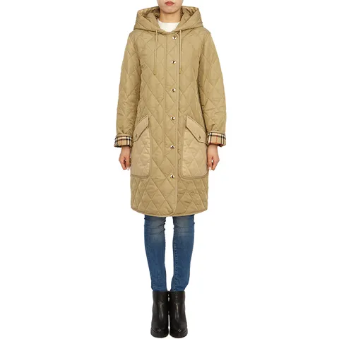 버버리 퀼팅 여성 패딩 코트 ROXBY 8072672 A7026 - 현대Hmall