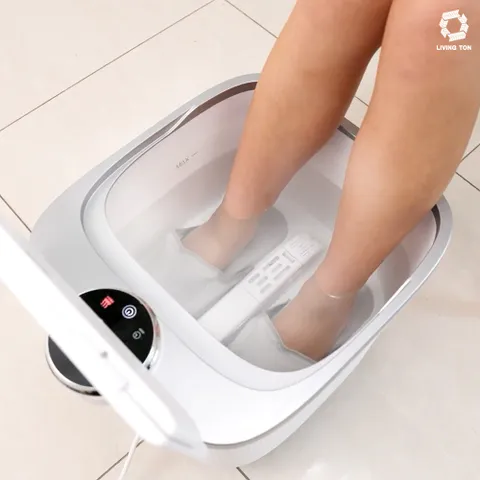 리빙톤 풋스파 족욕기 발 마사지기 건식 습식 지압 가정용 2IN1