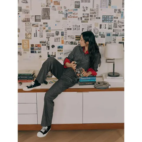 [빈폴레이디스] 울 셋업 셔츠  그레이 (BF4964C053)