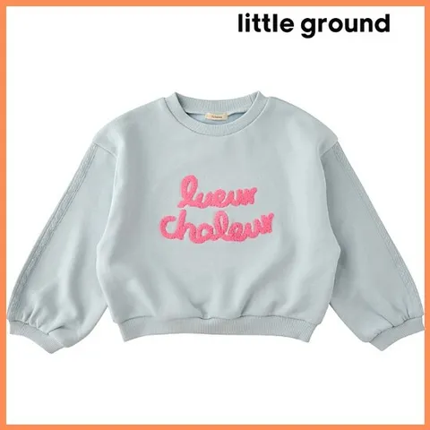 [현대백화점] [ *가을신상 리틀그라운드8 현대중동*][리틀그라운드8] 룰라비(75A12-334-03)레터링스웨트셔츠/아동여아 간절기 티셔츠 맨투맨 긴팔 선물 데일리 +할인쿠폰