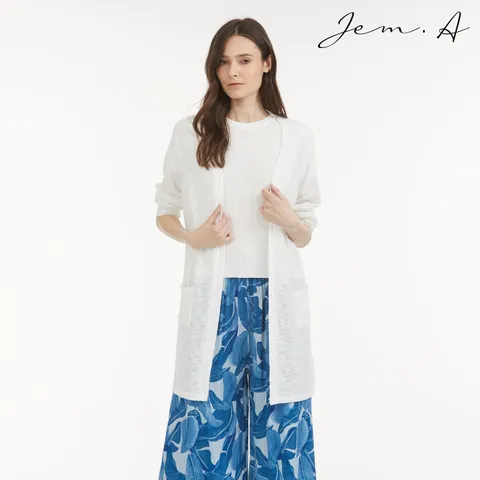 [젬마/Jem.A] 여성 심플 롱 가디건 1종 +할인쿠폰