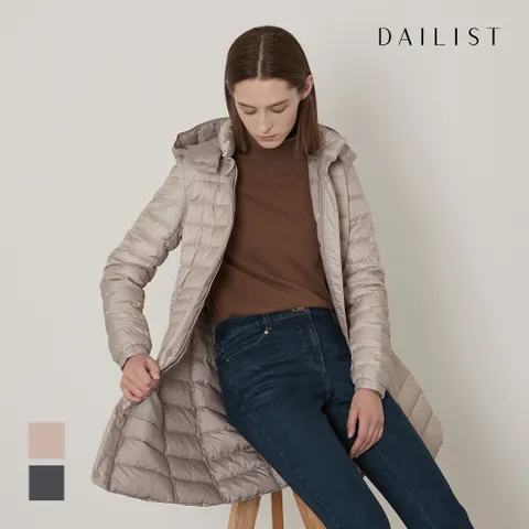 [데일리스트] 롱기장 후드 경량다운_MDEKDYW9331 +할인쿠폰