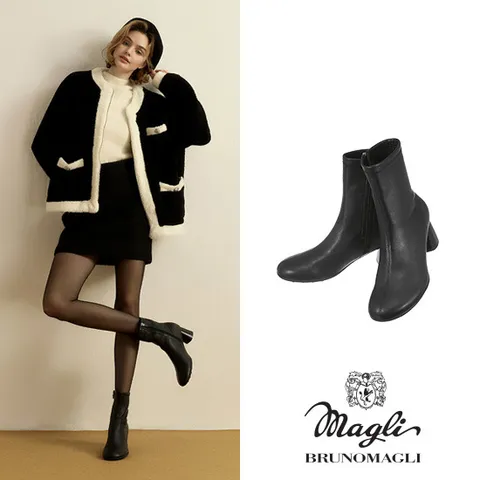 [ NEW 24FW/ 백화점 판매 동일상품/ 스페셜기획특가/ 미리주문 전용][미리주문] 24FW 브루노말리 아토믹 양가죽 스판부츠(브루노말리X현대홈쇼핑 서아랑 PICK 단 하나의 부츠)