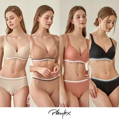 [Playtex] 플레이텍스 노와이어 볼륨업 8종 [라이트베이지+베이지+로즈핑크+블랙] PXW3O01020304_T - 현대Hmall