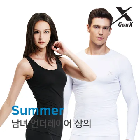 기어엑스 냉감 언더레이어-일반 여름용 상의-남자 여성