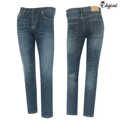 [하프클럽/티앤디]엣지애 남성 베이직 뒷포켓 절개 청바지 MCPIC8083F2