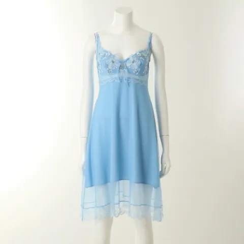 [현대백화점] [와코루] 플로럴 레이스와 파스텔톤 봄광고풀슬립 (WFS2081-BU/PK)