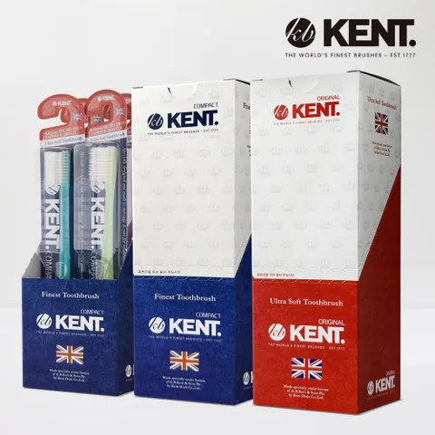 켄트 초극세모 칫솔 18개(오리지널 클래식/콤팩트) 칫솔모 2종 중 선택