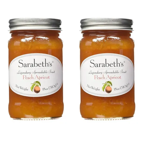 미국직구 Sarabeths 사라베스 복숭아 살구 잼 스프레드 510g 2팩 Peach-Apricot +할인쿠폰