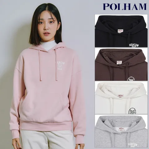 [현대백화점] [폴햄] PHE4TH2010 여성 코숏 플리스 와펜 후드 티셔츠 +할인쿠폰