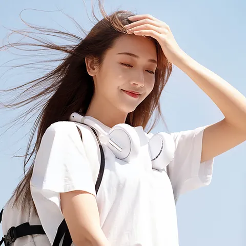 충전식 자유로운 넥밴드 선풍기 목에거는 넥풍기