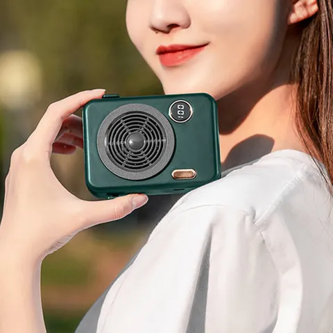 레트로감성 USB 휴대용 충전식 미니선풍기 핸디선풍기