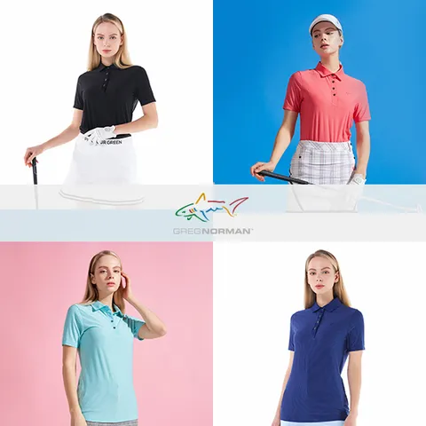 [그렉노먼] SS 여성 시어서커 카라넥 반팔티셔츠 4종세트 +할인쿠폰