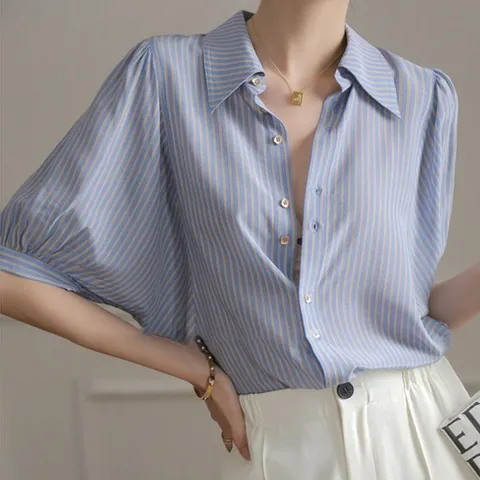 블라우스 브라우스 셔츠 위드기프트 깔끔세련 쿨터치