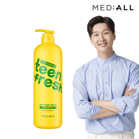 [ 메디올 탈모완화 두피케어 신상품 출시∼]메디올 틴프레시 샴푸 1000ml /지성두피케어 청소년샴푸 두피냄새완화