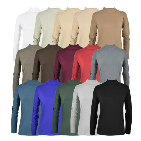 [홈쇼핑 판매상품] 겨울 여성 기모 하프넥 티셔츠 15종택1 +할인쿠폰