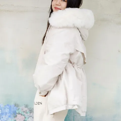 [하프클럽/다잇템]여자 점퍼 매트 FW 하프 밍크 포근 구스 패딩 - 현대Hmall