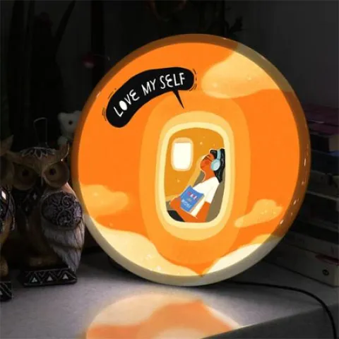 아트박스/꾸밈 nw107-LED액자35R_러브마이셀프