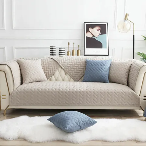 헤링본 워싱면 4인용 소파패드 인테리어 쇼파천커버 +할인쿠폰