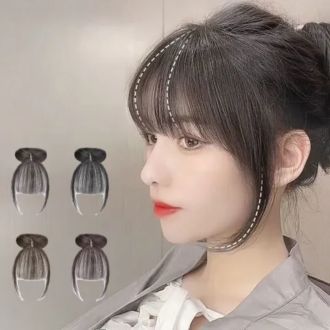다잇템 헤어끈 데일리 캔미 프렌치 뱅 앞머리 부분가발 +할인쿠폰