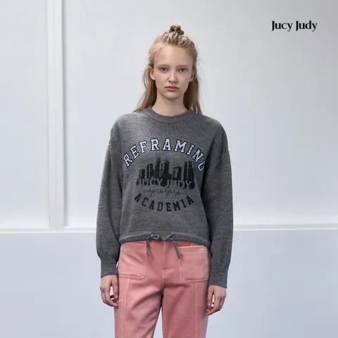 [쥬시쥬디] J밑단스트링그래픽니트풀오버(ON) JYKT72DD +할인쿠폰