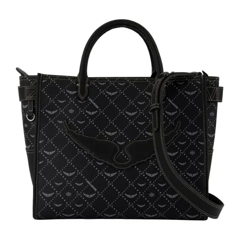 [해외배송][쟈딕앤볼테르] 엔젤 모노그램 합성 블랙 토트백 LWBA04024 011 BLACK +할인쿠폰